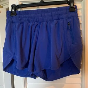 Lululemon size 6 shorts 2.5/3inch seam, cobalt blue